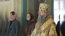 Епископ Алексий возглавил богослужение в храме великомученицы Екатерины на Всполье